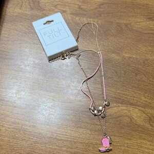 Full Tilt Pink and Gold Necklace
